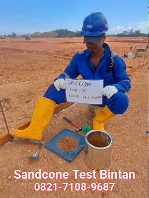jasa sandcone test bintan